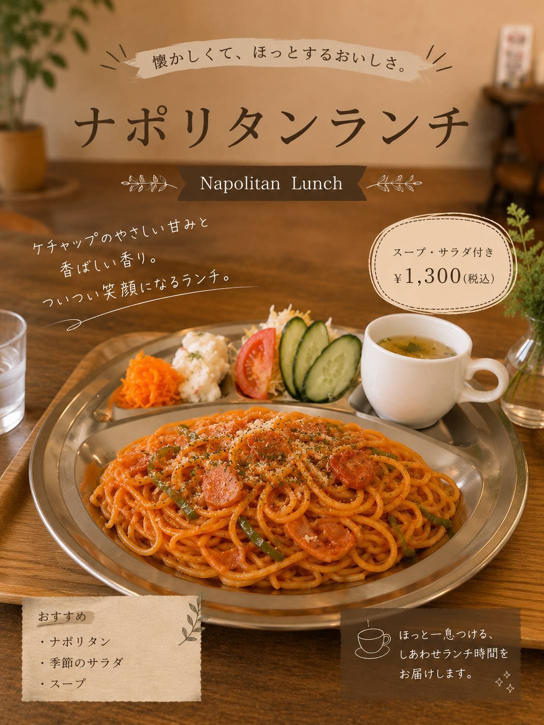 ナポリタンランチ