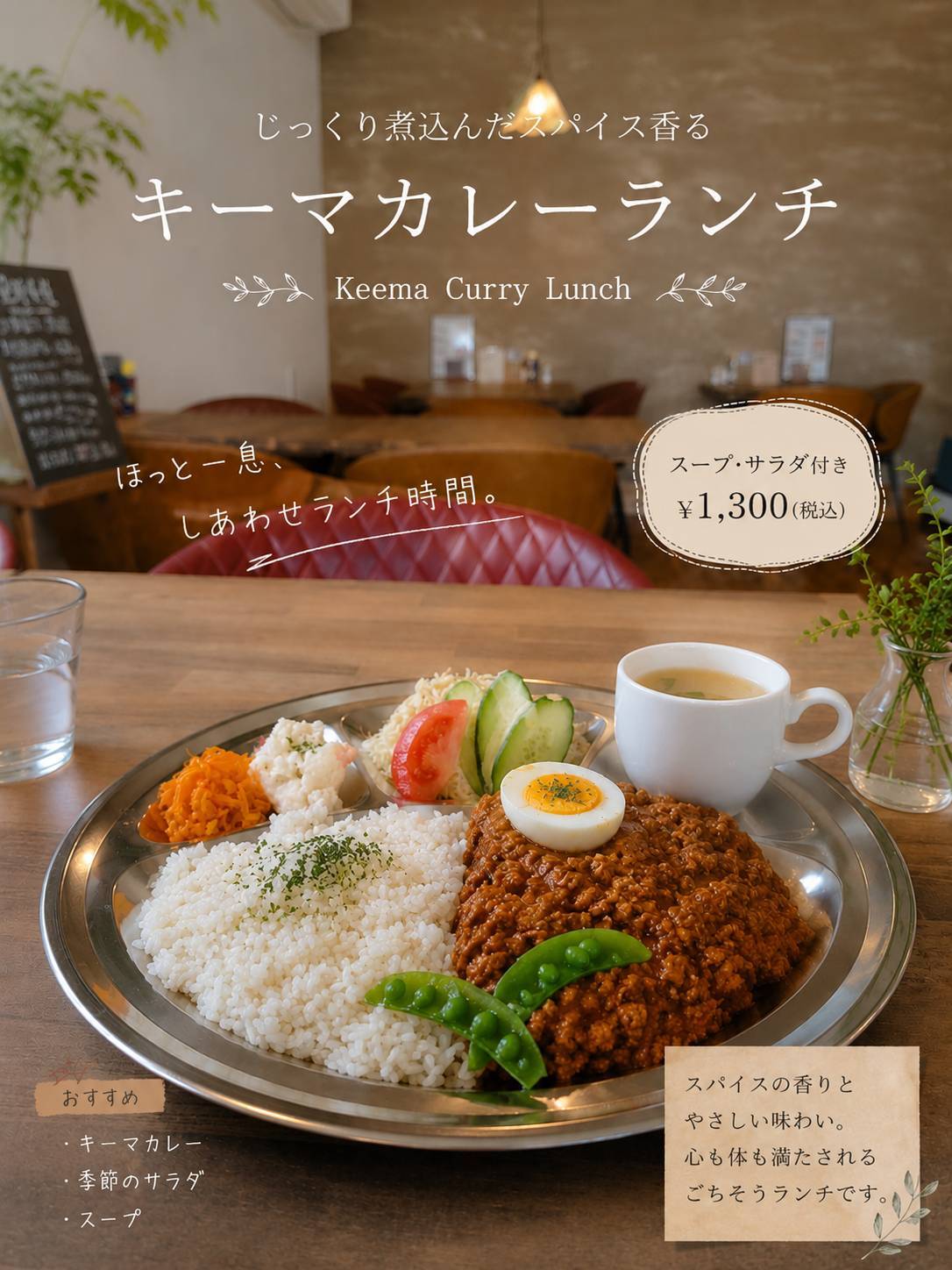 キーマカレーランチ